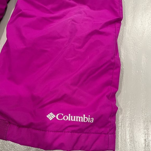 Columbia Youth Small 7/8 Pink Ski Snow Bib Overalls Snow Pant Winter - Picture 3 of 6